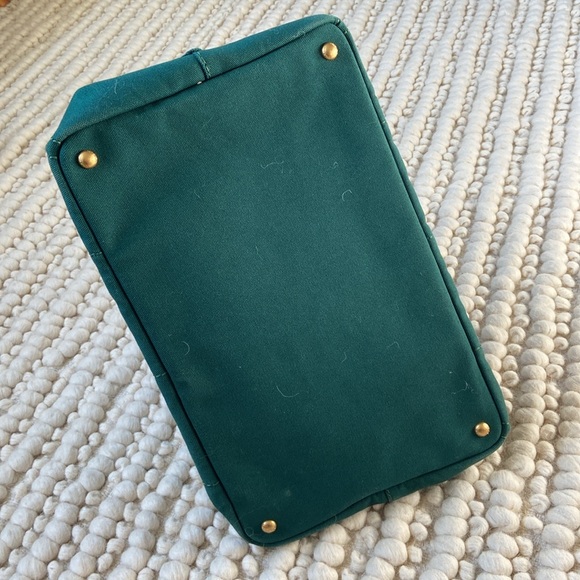 Prada Green Canapa GM w/ Strap - Picture 5 of 17